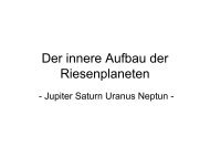 Der innere Aufbau der Riesenplaneten