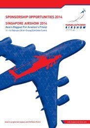 SPONSORSHIP OPPORTUNITIES 2014 - Singapore Airshow