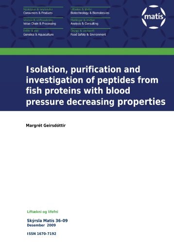 Isolation, purification and investigation of peptides from fish proteins ...