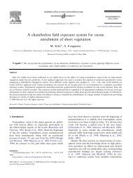 A chamberless field exposure system for ozone enrichment of short ...