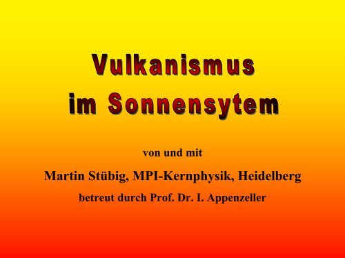 Vulkanismus