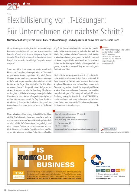 E-Book Wirtschaftsjournal November 2011