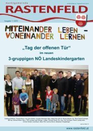 Gemeindezeitung 2010/01 (8,27 MB) - Marktgemeinde Rastenfeld