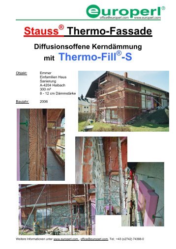 Stauss Thermo-Fassade mit Thermo-Fill -S - Europerl