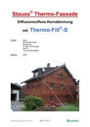 Stauss Thermo-Fassade mit Thermo-Fill -S - Europerl
