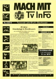 Turnverein Jahn 08 e.V. - Zizenhausen Wandertage in Ztzen h au sen