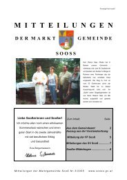 SV SOOSS GEGR Ü NDET 1 9 7 5 - Gemeindeamt Sooß