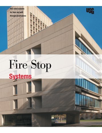 Fire Stop Systems Brochure SA727 - USG Corporation
