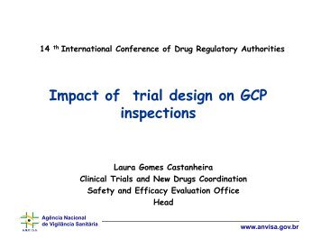 Impact of trial design on GCP inspections - World Health Organization