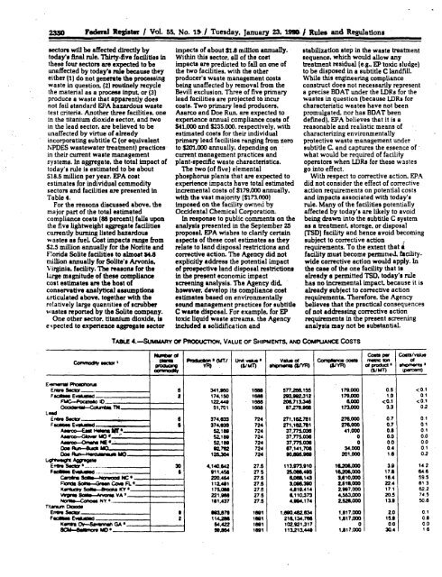 Process and sites diagram - US Environmental Protection Agency