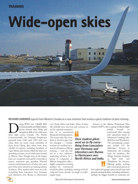 Wide-open skies WJD:Layout 1.qxd - Alberta, Canada