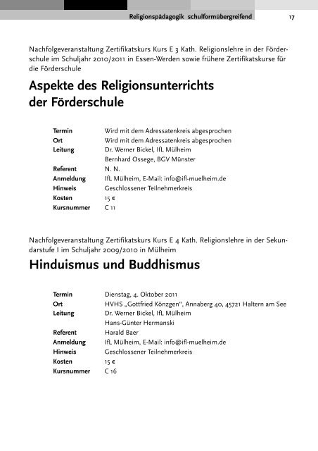 Religionsunterricht - Bistum Münster