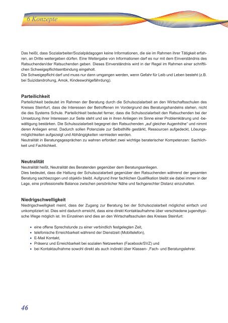 Schulprogramm - Entwurf 2012 - Wirtschaftsschulen Kreis Steinfurt