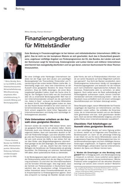 Finanzierung im Mittelstand - BDO