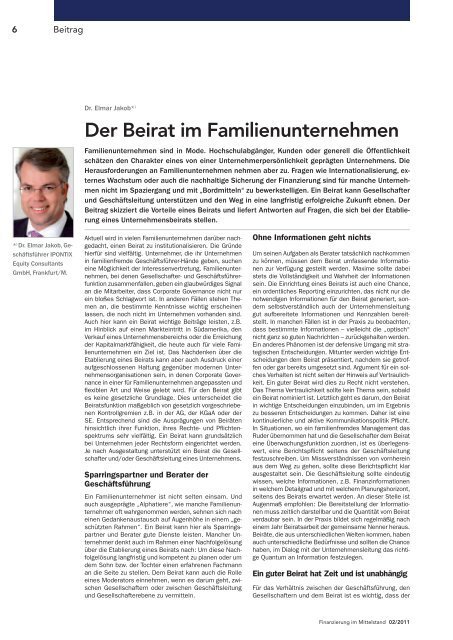 Finanzierung im Mittelstand - BDO