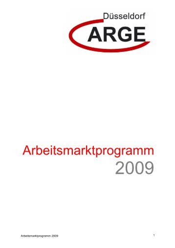 Arbeitsmarktprogramm - Jobcenter Düsseldorf