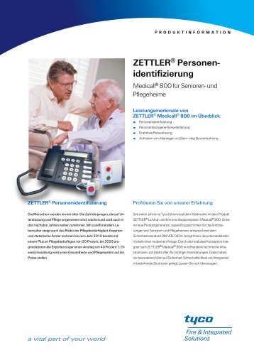 ZETTLER Personenidentifizierung - Medicall 800 für Senioren- und ...