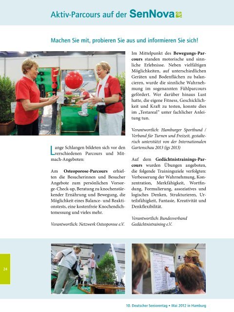 Bilddokumentation zum 10. Deutschen Seniorentag 2012 (PDF ca