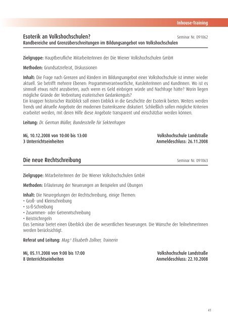 Weiterbildung - Verband Wiener Volksbildung