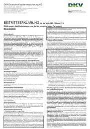 Tarif Pt3 Dkv Deutsche Krankenversicherung Ag