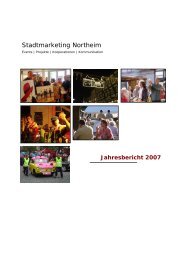 Jahresbericht SM 2007 - Stadtmarketing Northeim e.V.