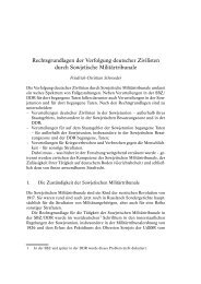 Rechtsgrundlagen der Verfolgung deutscher Zivilisten durch ... - gulag