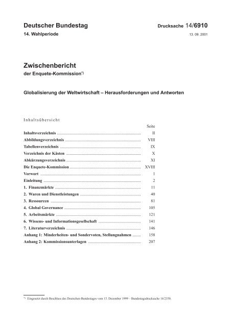 Zwischenbericht Internationale Politik Frieden Und Entwicklung