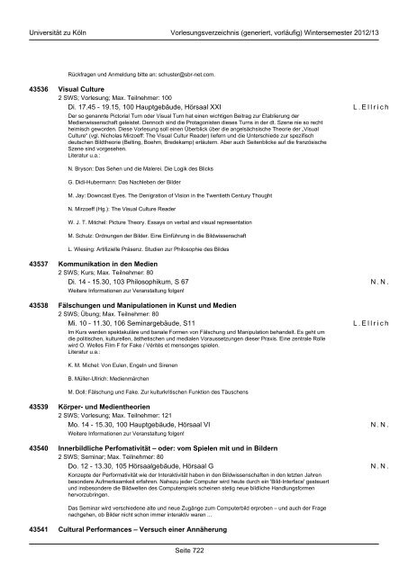 Studium Integrale - koost - Universität zu Köln