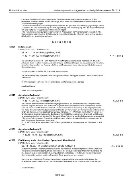 Studium Integrale - koost - Universität zu Köln