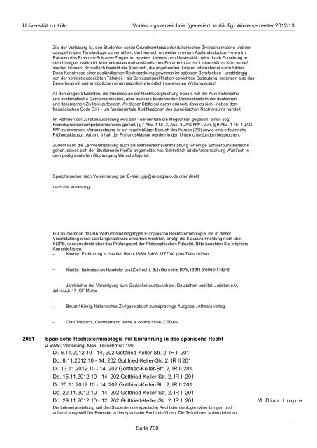 Studium Integrale - koost - Universität zu Köln