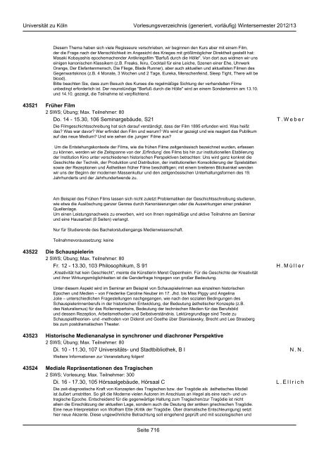 Studium Integrale - koost - Universität zu Köln