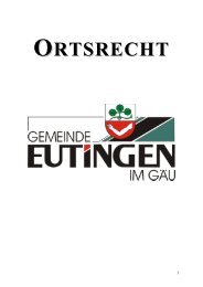 ORTSRECHT - Eutingen im Gäu