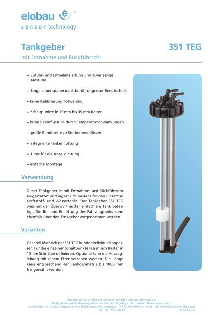 351TEG_Tankgeber_1-1.pdf | 1716 kb - Elobau