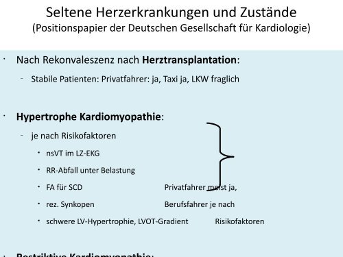 Verkehrstauglichkeit von Patienten mit Herzerkrankung ...