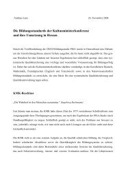 Die Bildungsstandards der Kultusministerkonferenz und ihre ...