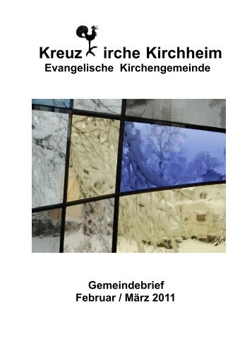 Gemeindebrief Februar - März 2011 - Evangelische Kirche ...