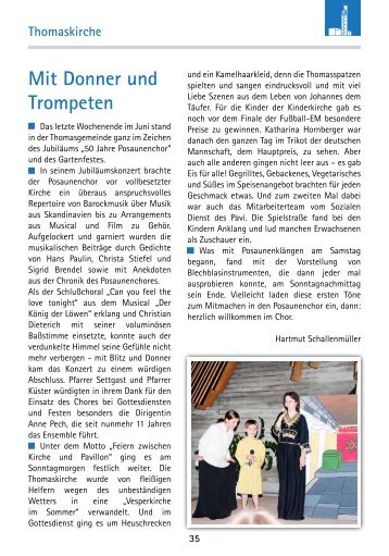 Auszug für die Kirchengemeinde - Evangelische Kirche Kirchheim u ...