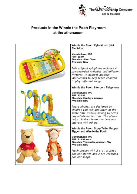 hamleys winnie the pooh