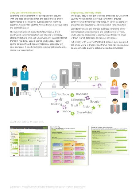 Award-winning unified information security from Clearswift.