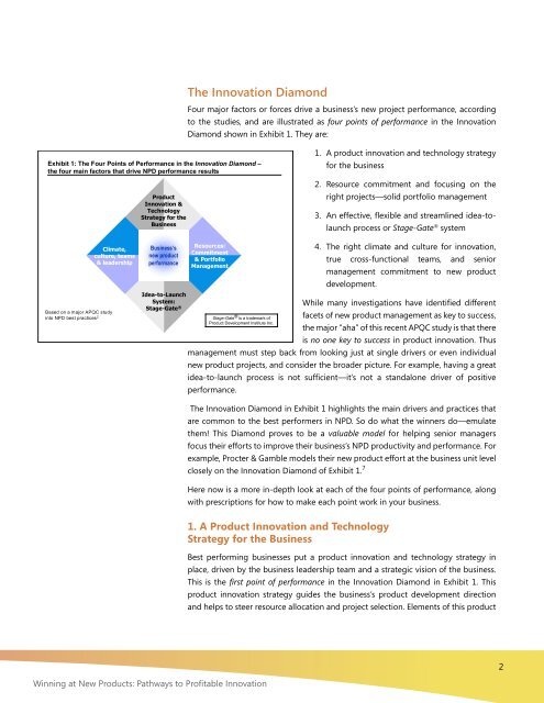 Winning at New Products: Pathways to Profitable Innovation