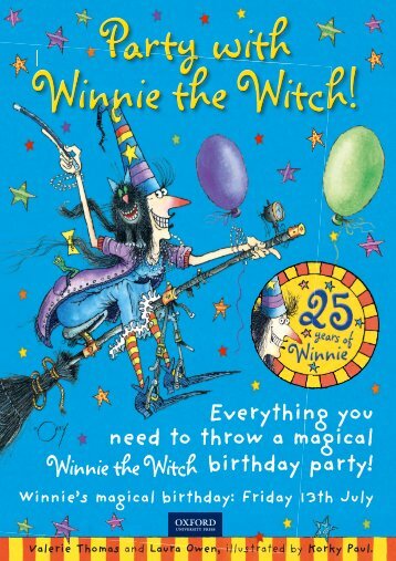 Winnie the Witch birthday party!