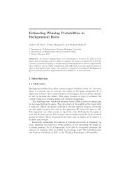 Estimating Winning Probabilities in Backgammon Races