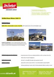 SkiWelt News Winter 2009-10 - Skiwelt Wilder Kaiser-Brixental
