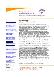 Newsletter 15-2006 - Evangelisch leben | links und rechts der Dill