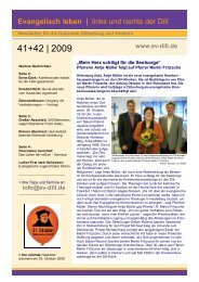 Newsletter 41+42_2009 - Evangelisch leben | links und rechts der Dill