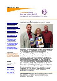 Newsletter 38-2007 - Evangelisch leben | links und rechts der Dill