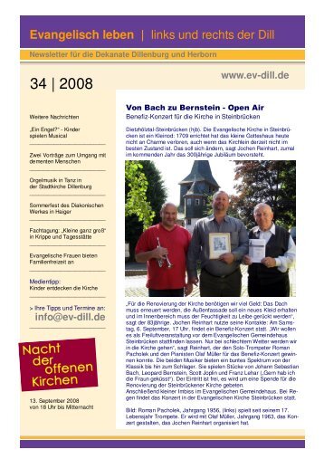 Newsletter 34_2008 - Evangelisch leben | links und rechts der Dill
