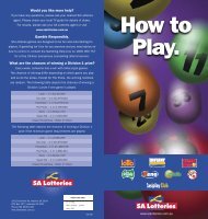 How to Play. - SA Lotteries
