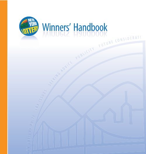 Lottery Winners' Handbook - New York Lottery - New York State