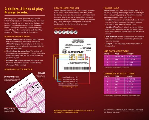 Play 4 Lottery Play 4 Lottery